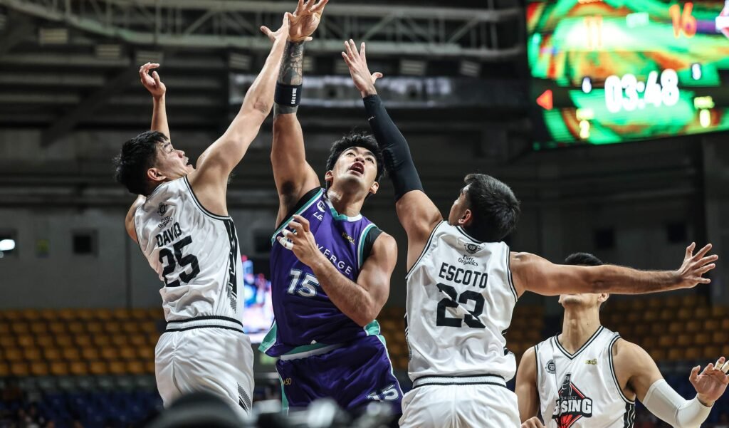 Justin Arana led Converge with 19 points and 11 rebounds in a dominating win over Blackwater. [PBA Images]