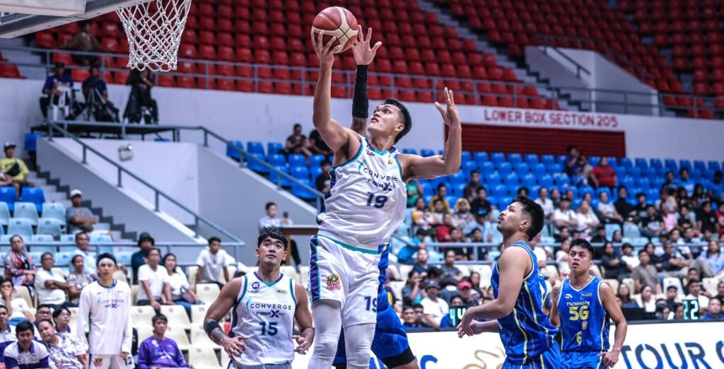 Justine Baltazar powers Converge with a commanding double-double to stun TNT at the PBA Philippine Cup 2025. [PBA Images]