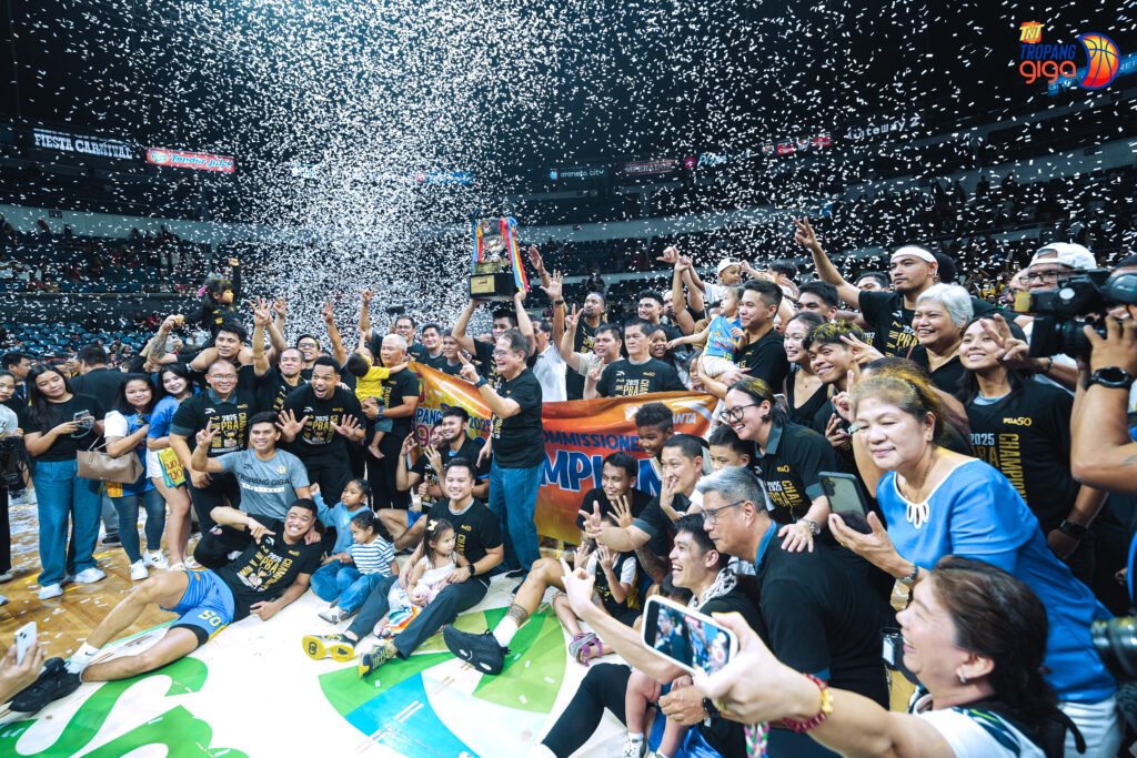 TNT Tropang 5G celebrates its new identity ahead of the PBA All-Filipino Cup.