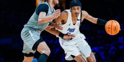 Teafale Lenard Jr. was a bright spot for MBB with 20 points. [photo credit: Basketball Africa League]