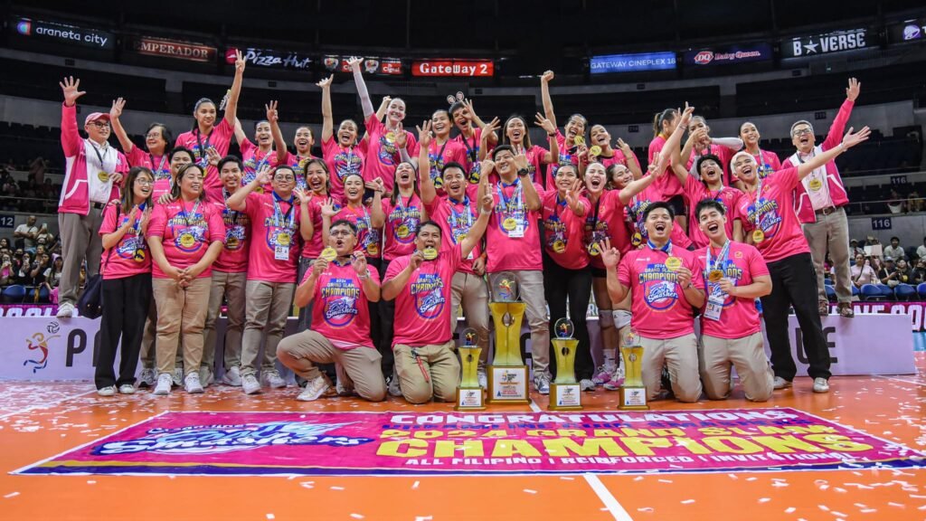 Creamline celebrates its 2024 grand slam victory in the PVL. [PVL Images]