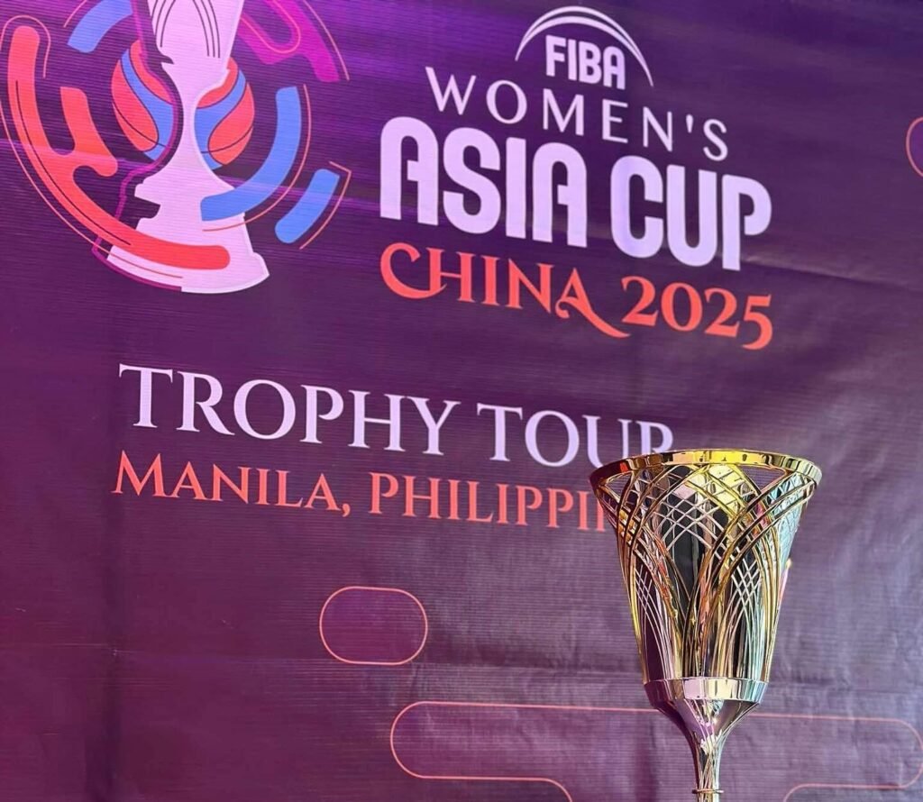 The FIBA Asia Cup Trophy has made its way to the Philippines! A proud moment for women’s basketball!