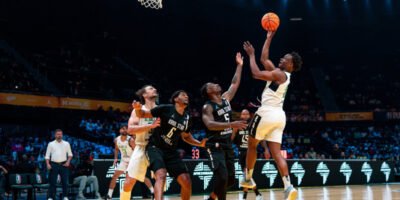 Al Ahli Tripoli secured a 2025 Basketball Africa League semifinal slot defeating Kriol Star 107-81 at SunBet Arena in Pretoria, South Africa on Sunday, June 8, 2025 (Photo by Julien Bacot, BAL/Getty Images)