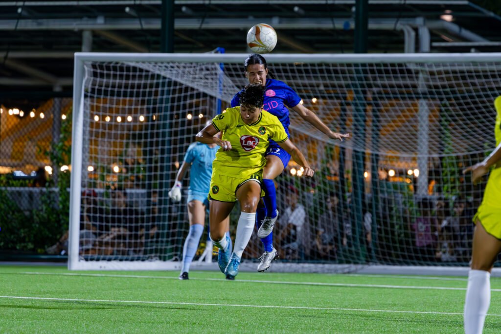 Intense battle between PFF Women's League rivals Kaya FC-Iloilo and Stallion Laguna FC. PFF WOMEN'S LEAGUE PHOTO