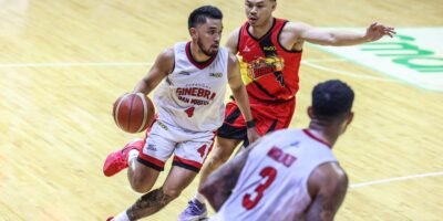 RJ Abarrientos torches San Miguel with 24 points to lead Ginebra’s Game 3 victory. [PBA Images]