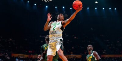 Jaylen Adams of Al Ahli Tripoli against Al Ittihad at SunBet Arena in Pretoria, South Africa on Friday, June 6, 2025 (Photo by: Julien Bacot, BAL/Getty Images)