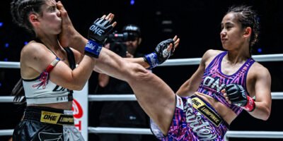 Bomogao’s KO power earns her spotlight in ONE’s Muay Thai ranks. [ONE Championship photo]