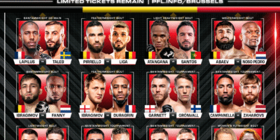 PFL Europe Brussels will feature top talent across multiple weight classes.