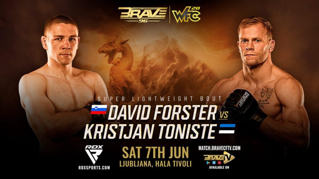 David Forster returns to fight in front of his home crowd at BRAVE CF 96 in Ljubljana.