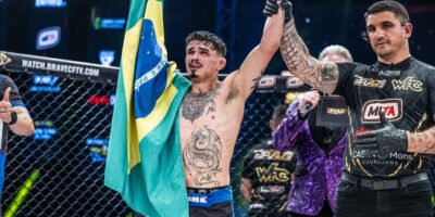 Marciano Ferreira after a dominant win at BRAVE CF 96