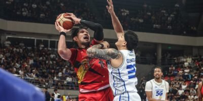 June Mar Fajardo dominates Game 6 with a near-perfect 24-point performance for the San Miguel Beermen. [PBA Images]