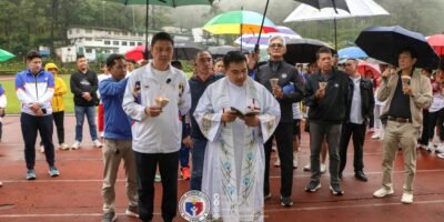 PSC Chairman Pató Gregorio leads the opening of the new training hub for elite athletes. [photo credit: Philippine Sports Commission Facebook]