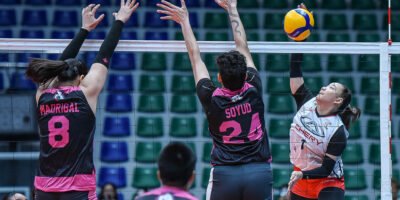 Cess Robles powers through Akari's defense en route to a game-high 23 points for Chery Tiggo. [PVL Images]