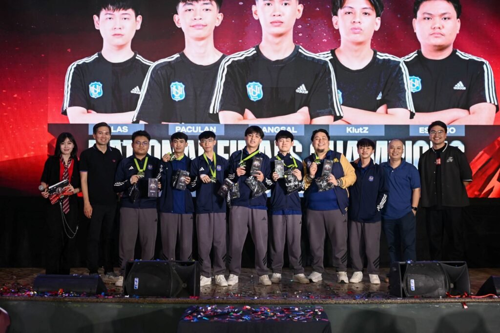 NU Bulldogs celebrate their Infinix Campus Cup 2025 championship win at Market! Market!