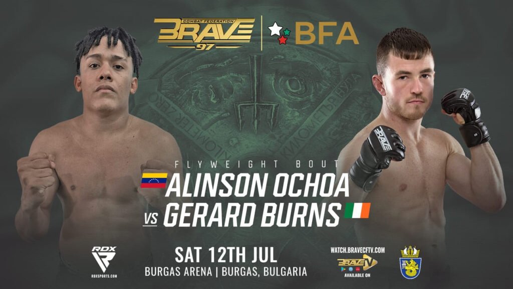 Gerard Burns prepares for another dominant showing under the BRAVE CF banner