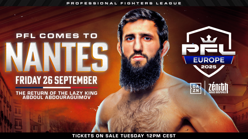 Abdoul Abdouraguimov returns home to headline PFL Europe Nantes on September 26