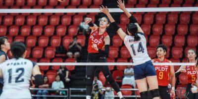 Mika Reyes seals the sweep with her trademark quick hit at match point. [PVL Images]