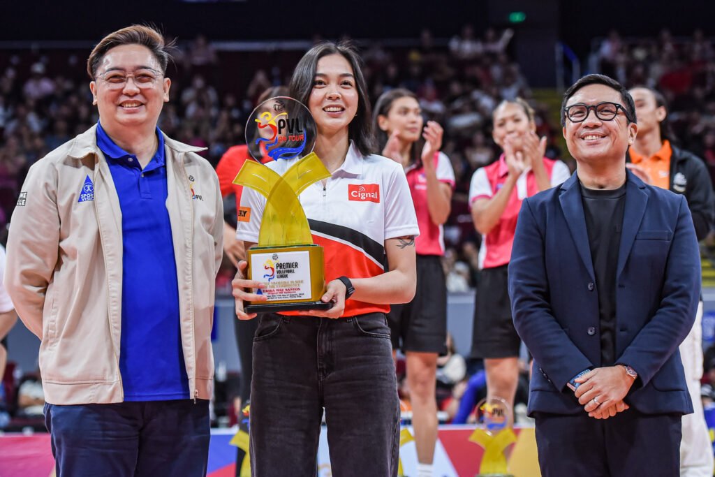 Santos’ breakout season helped keep the HD Spikers competitive in every leg. [PVL Images]