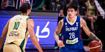 Kevin Quiambao leads Gilas Pilipinas with 17 points against Australia in the FIBA Asia Cup 2025 quarter-finals. [FIBA.com photo]