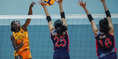 Faida Bakanke leads FEU with 18 points in their bounce-back win. [PVL Images]