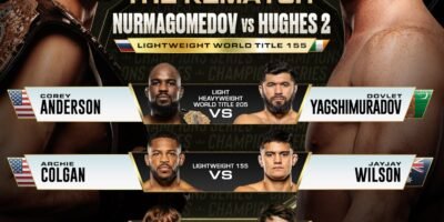 Usman Nurmagomedov and Paul Hughes headline the PFL Champions Series: Road to Dubai rematch.