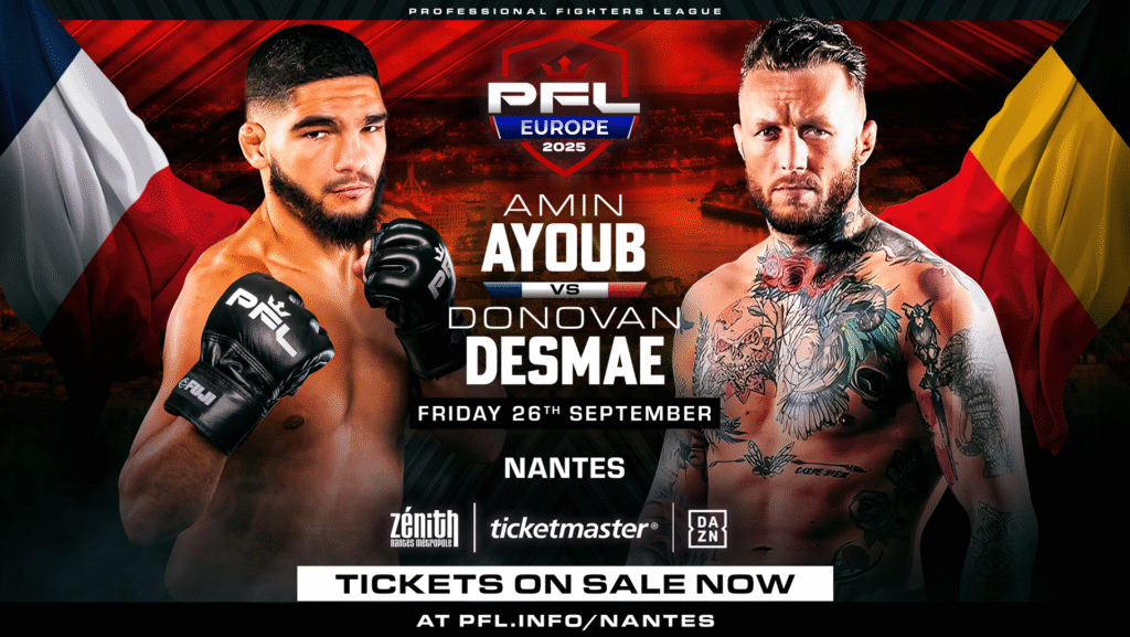 Amin Ayoub aims to extend his nine-fight win streak in the PFL Europe Nantes co-main event.