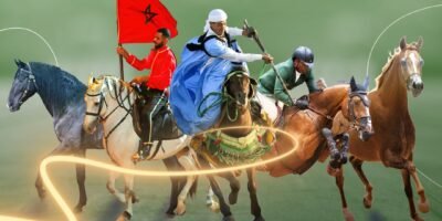 Riders compete in the Grand Prix of His Majesty King Mohammed VI.