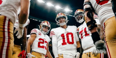 Why are 49ers items flying off the shelves? Strong branding, iconic designs and big-game exposure keep demand high. [photo credit: 49ers Instagram]