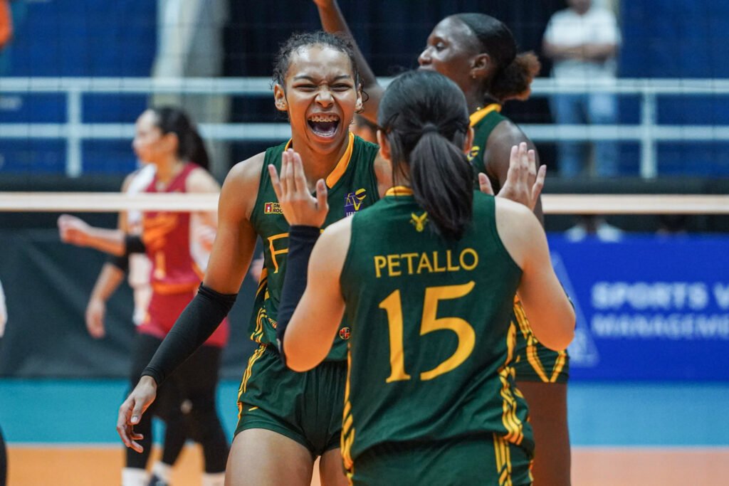 FEU celebrates after clinching the No. 2 seed in the semifinals. [PVL Images]