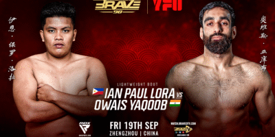 Filipino lightweight Ian Paul “Choco” Lora gears up for his BRAVE CF debut in China.