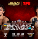 BRAVE CF 98 set for featherweight rematch as Omar Solomanov faces Rauan Bekbolat for interim title