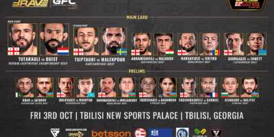 BRAVE CF will bring its first-ever card to Georgia on Oct. 3.