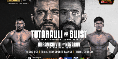 Georgia’s Rauli Tutarauli headlines BRAVE CF’s first event in Tbilisi against Pieter Buist for the interim lightweight title