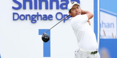 Kazuki Higa during the third round of the Shinhan Donghae Open. [Asian Tour photo]