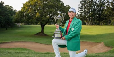 Rattanon Wannasrichan after securing the 2025 Mercuries Taiwan Masters. [photo credit: Asian Tour]