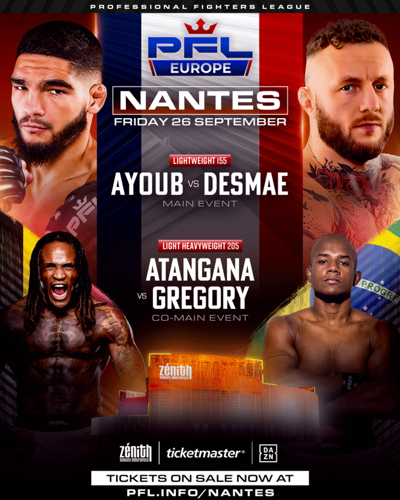 Amin Ayoub prepares for the main event spotlight at PFL Europe Nantes.