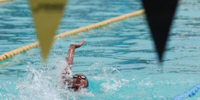 Patricia Mae Santor surges to another gold medal in the girls’ 200-meter butterfly. [PSC photo]