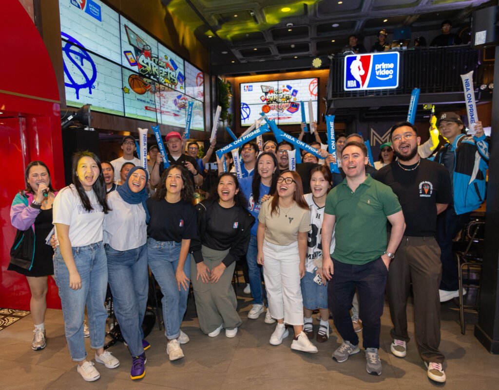 Fans gather at Monarch Manila as Prime Video launches NBA coverage in the Philippines.