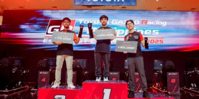 The podium trio — Ancheta, Ison and Ang — pose for Team Philippines heading to the Asia Finals.