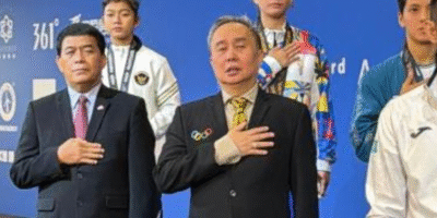 POC president Abraham Tolentino warns of possible Alas Pilipinas withdrawal from the SEA Games. [POC photo]