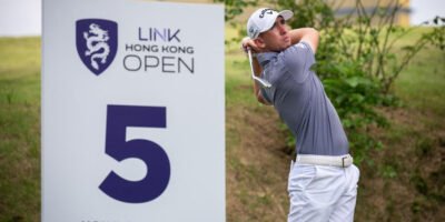Tom McKibbin during his bogey-free round of 60 at Hong Kong Golf Club. [Asian Tour photo]