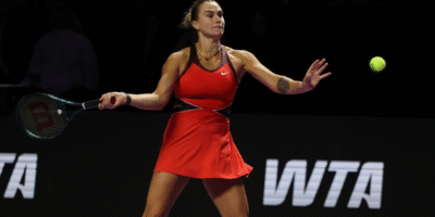 Sabalenka and Amanda Anisimova set for a high-stakes semifinal showdown. [photo credit: Xinhua/Luo Chen]