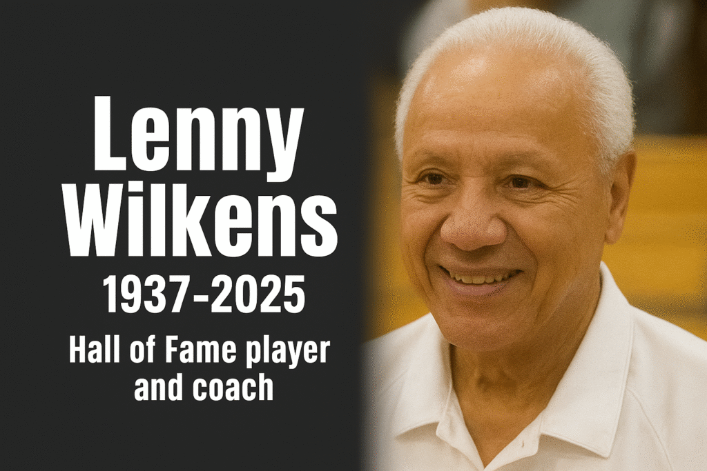 Lenny Wilkens, Hall of Fame player and coach, passed away at age 91. [photo credit: Tech. Sgt. Samuel Morse Wikimedia Commons]