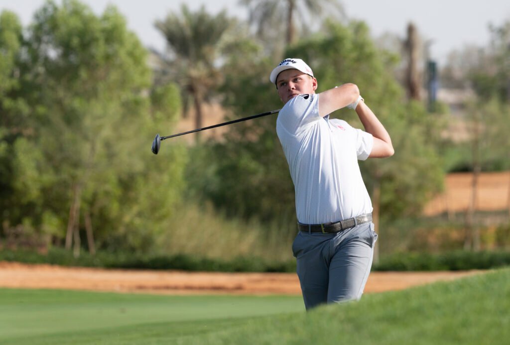 Caleb Surratt birdied the 18th to take a one-shot lead at the PIF Saudi International. [Asian Tour photo]