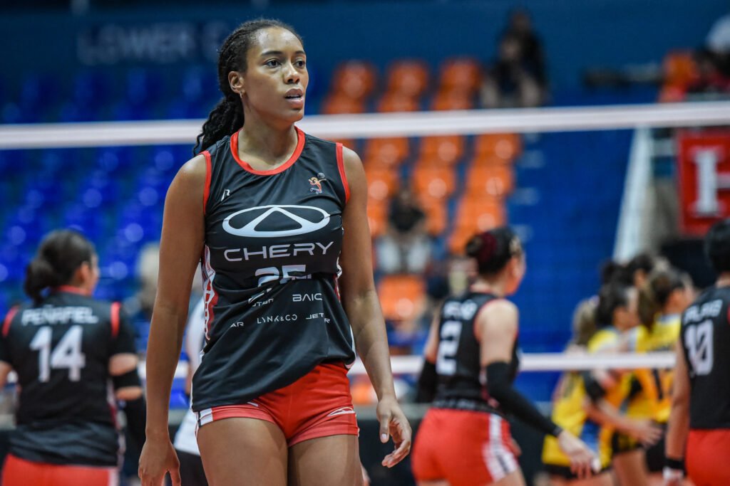 Yuni Batista sets a new tournament scoring record with 41 points as Chery Tiggo survives a five-set thriller against Capital1 [PVL Images]