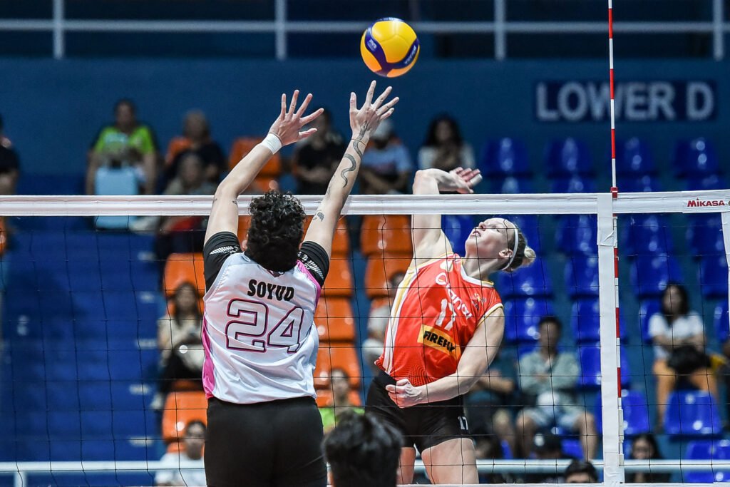 Katrin Trebichavska rises for a hit as she anchors Cignal on offense and defense. [PVL Images]