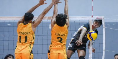 Louie Ramirez rises for a spike against the FEU-DN Steel blockers. [Spikers Turf photo]