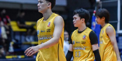 UST-Gameville and Alpha Insurance collide in a crucial Spikers’ Turf duel at Paco Arena. [PVL Images]