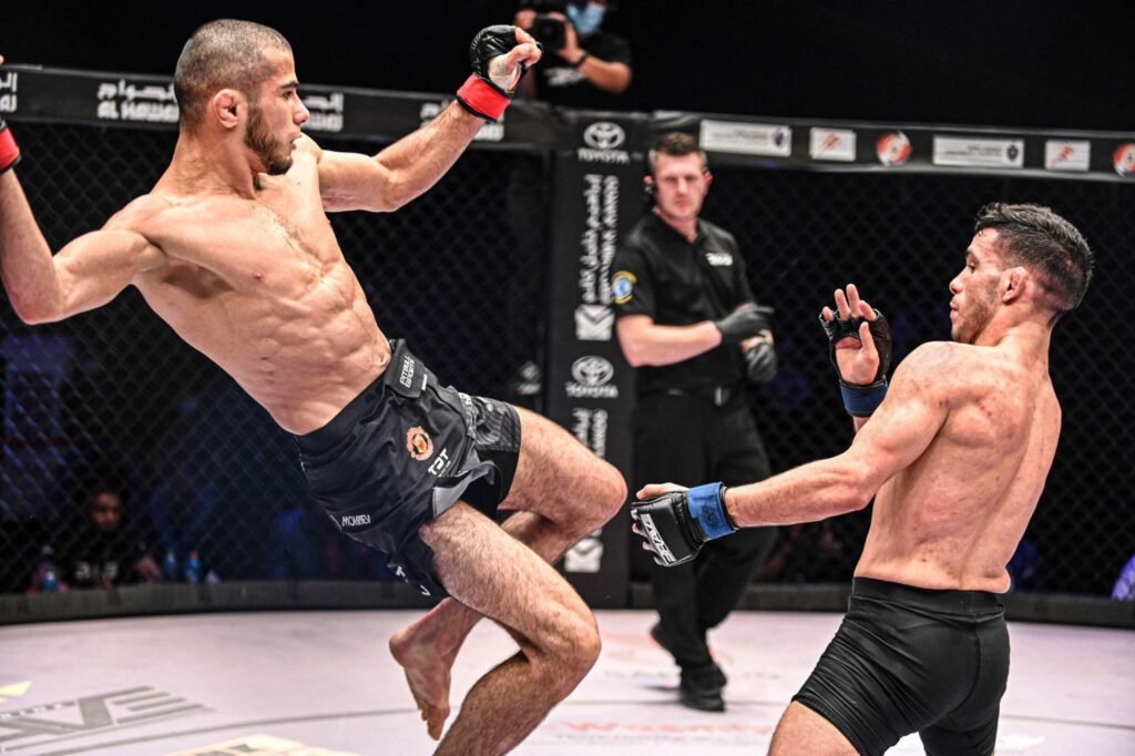 Muhammad Mokaev prepares for his historic title fight at BRAVE 100.