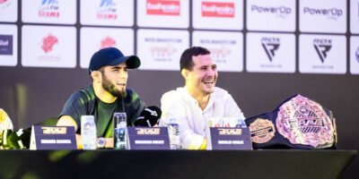 Muhammad Mokaev speaks confidently at BRAVE CF 100 media day ahead of his flyweight title push.